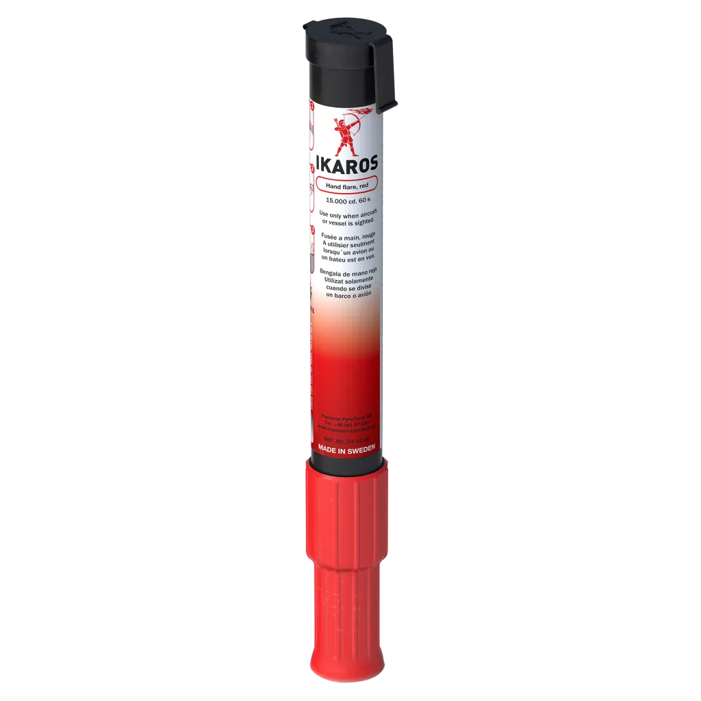 [12] PYRO-HSN-PR-KAROS" PARACHUTE ROCKET, RED, 340100 EC-MED & USCG approved to SOLAS ORIGIN: SWEDEN