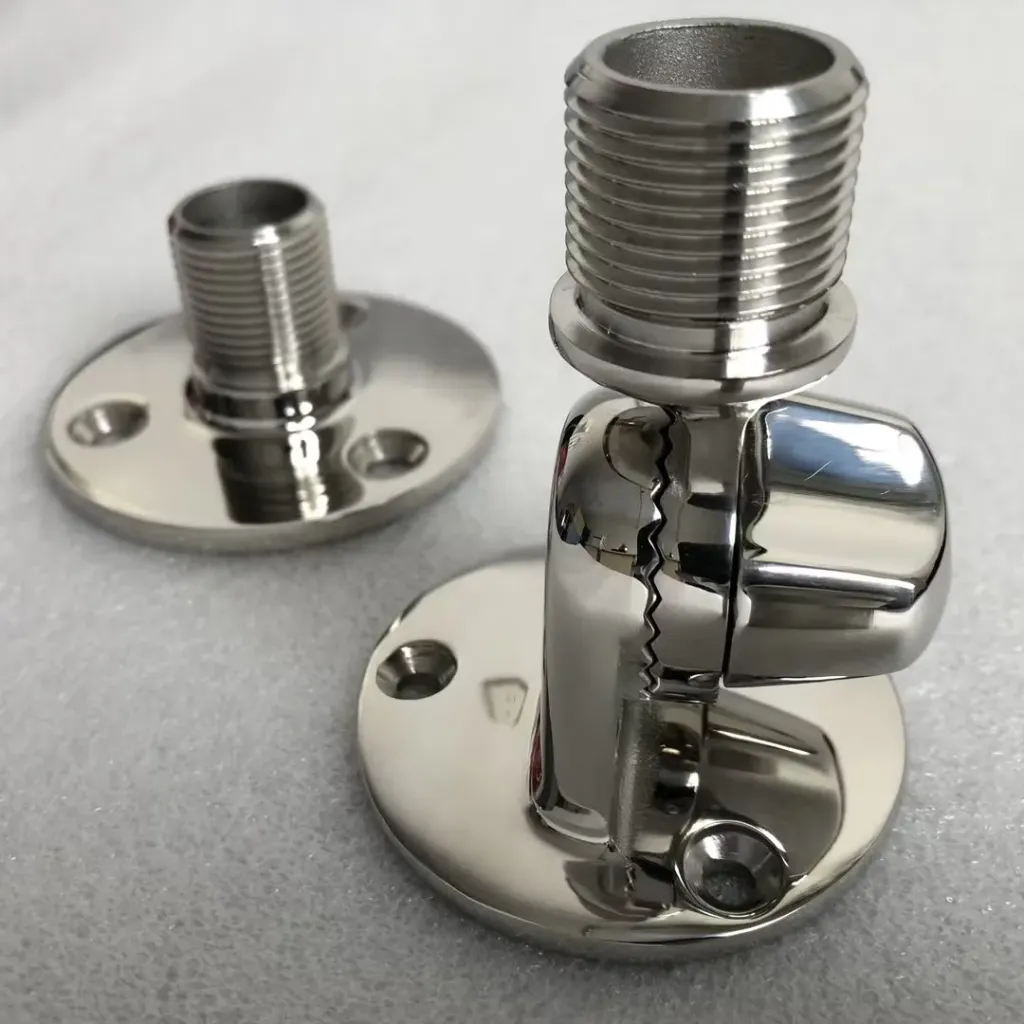 [44] HF - WHIPE ANTENNA SS UNI ANGLE MOUNTING BRACKET FOR MARINE