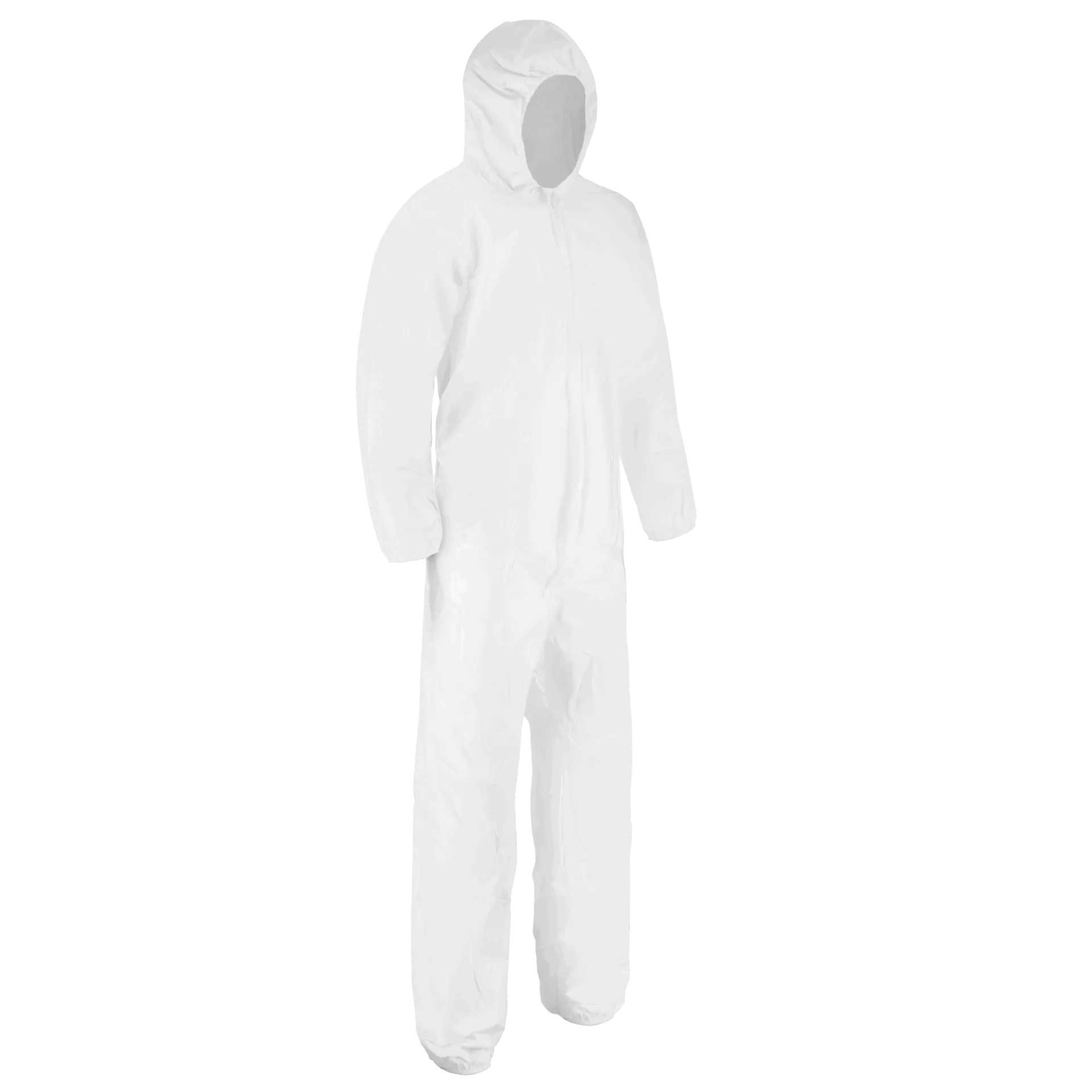 [944] CLCH-LKL-428EM-B LAKELAND EMN428, SIZE: EXTAR LARGE, COVERALL WITH HOOD, WHITE