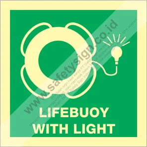 [2185] IMO SIGN Life Buoy W/Light