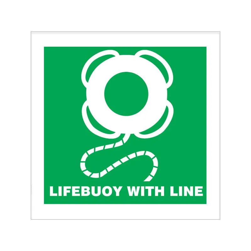 [2793] IMO SIGN Life Buoy W/Line